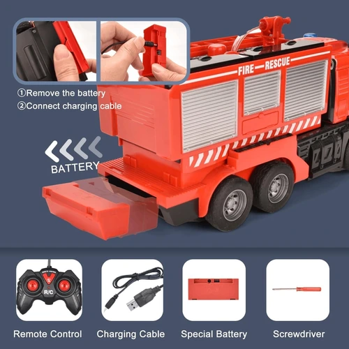 Fire Fighting Deformation RC Car – Fire Rescue Truck