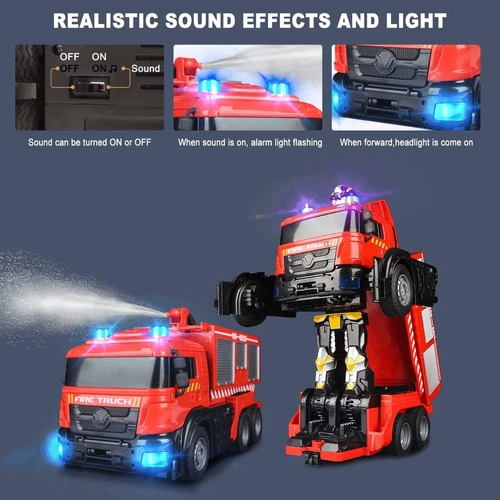 Fire Fighting Deformation RC Car – Fire Rescue Truck